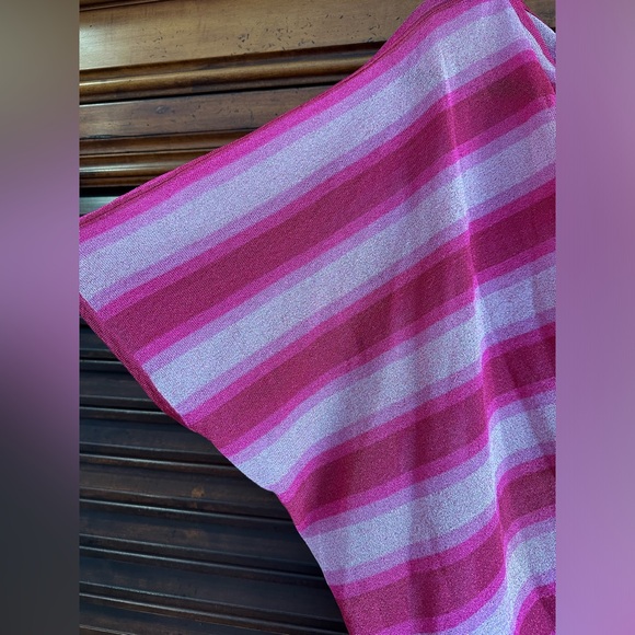 Happy Sheep Pink Metalic stripes one Shoulder Size L Missoni Vibes 479 euros - Picture 5 of 6
